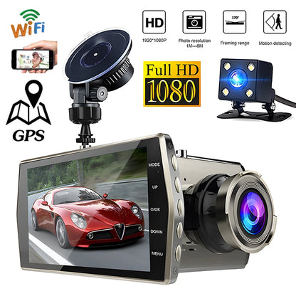 Dash Cam WiFi GPS Car DVR HD 1080P Drive Video Recorder Black Box Dashcam Night Vision Vehicle Camera Car Accessories Registrar