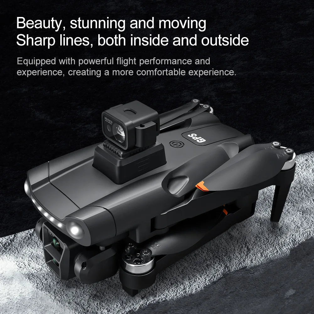 V198GPS Drone 8K Profesional HD Camera ESC Brushless Obstacle Avoidance Aerial Optical Foldable Quadcopter Mini Dron