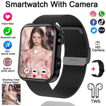 2025 New Smartwatch with Camera 32Mb+512MB Memory Recording Video Multifunctional Watch Men's Sports Smart Watch Women's