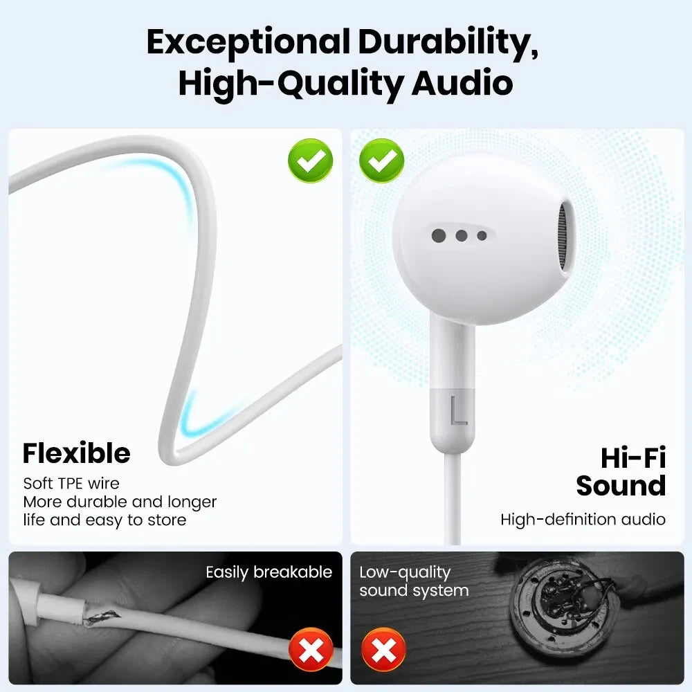 For Xiaomi Original Headphones Xiaomi mi 15 Pro 14 13 12 11 in-ear Earphones Redmi Note 10 9 8 7 K70 Type C Phone Wired Headset