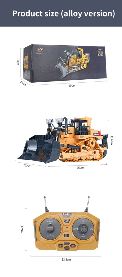 RC Excavator 1:20 Remote Control Truck 2.4G RC Crawler Engineering Vehicle Truck Radio Control Children's Day Christmas Gifts