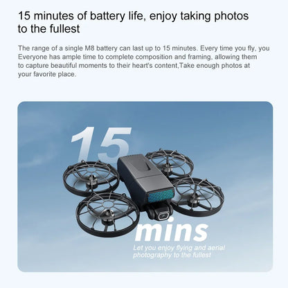 For Xiaomi M8 Drone 4K Professional Dual Camera with Screen 5G WIFI FPV Dron Brushless Optical Flow Hover Folding GPS Quadcopter