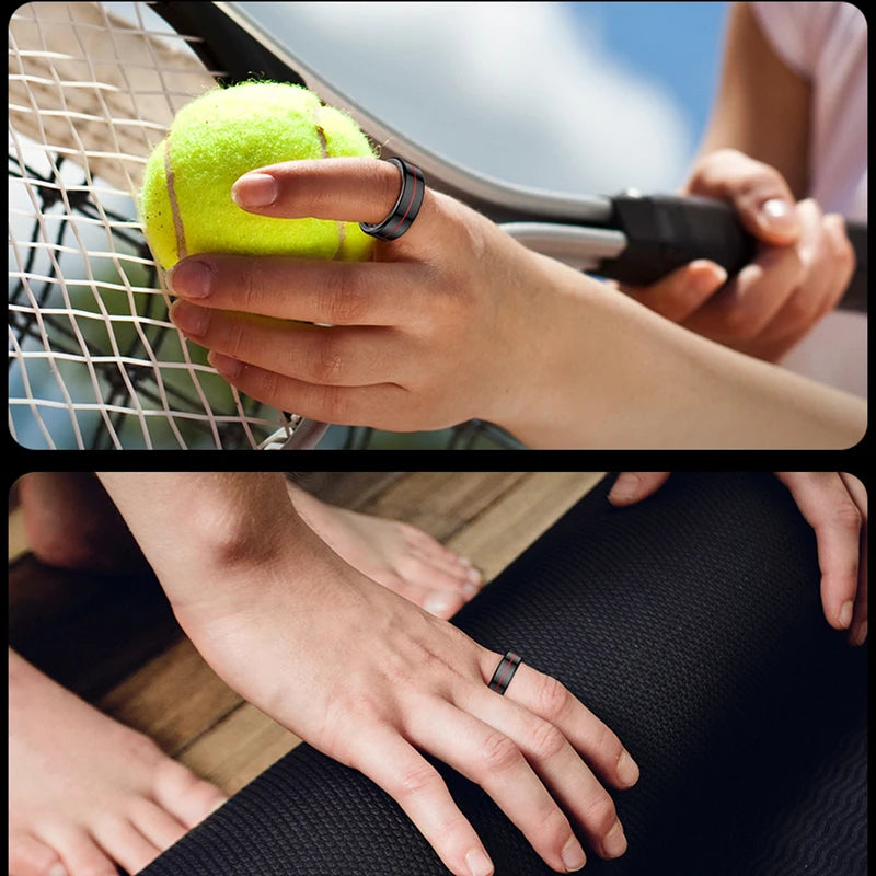 R04 Smart Ring for Men Women 5ATM Waterproof With Charging Case Health and Sleep Monitor Ring Multi-sport Mode Camera Control