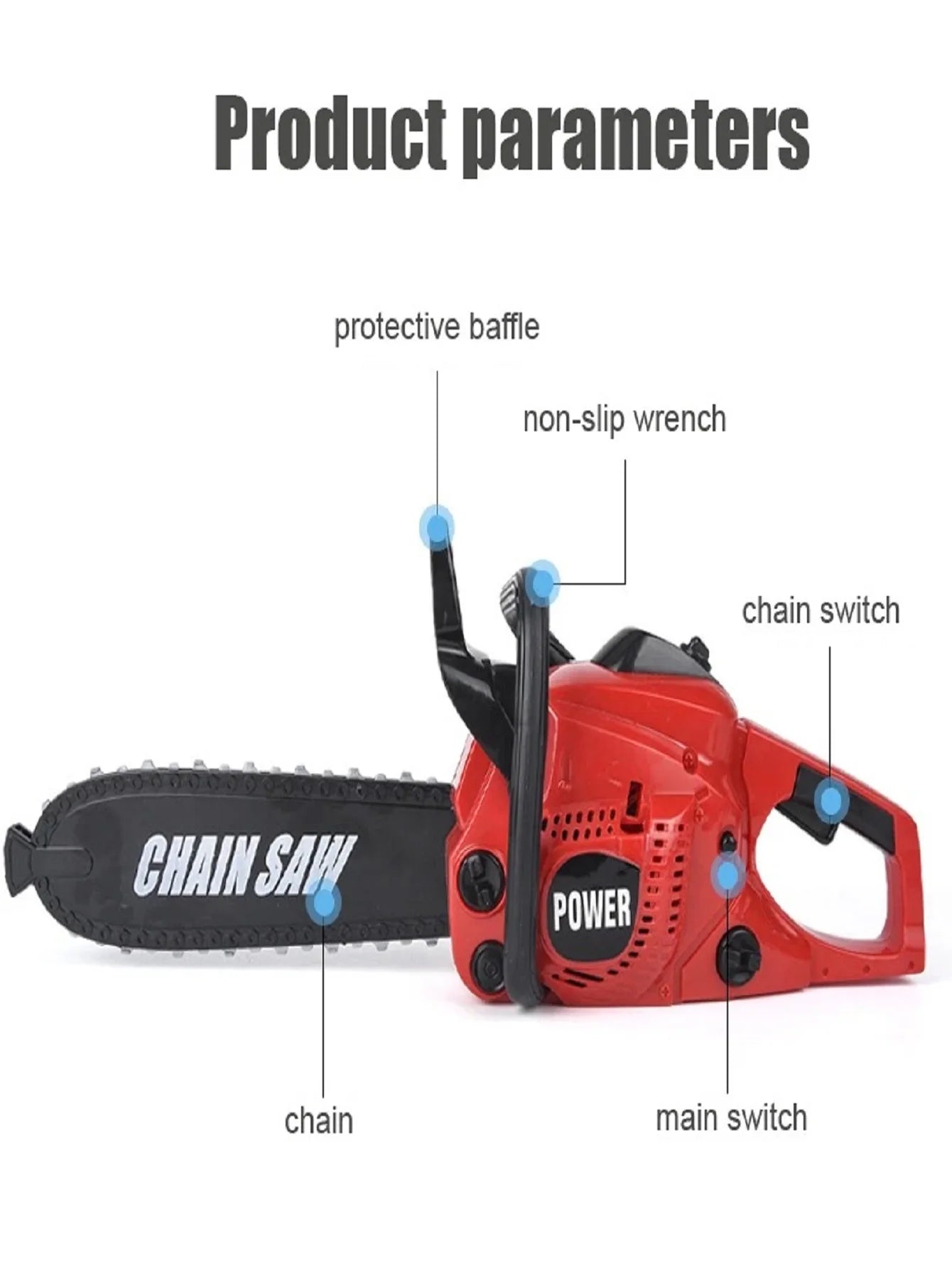 Large Size Children Electronic Chainsaw Kids Play Tools Pretend Play Tool Kits Electric Saw Children Simulated Play House Toy