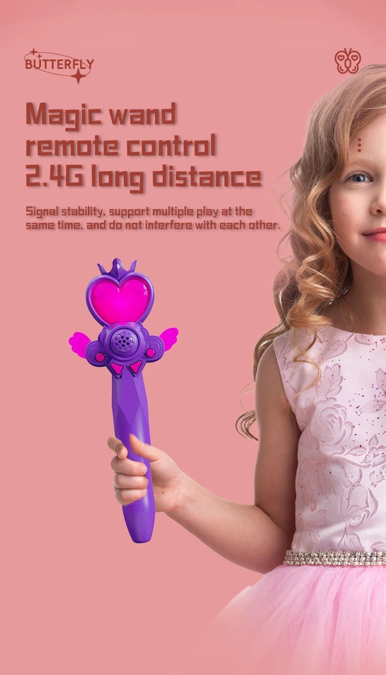 New V40 Glitter Butterfly Remote Control Aircraft 2.4GHz Gravity Sensing Mini Drone RC Quadcopter Children's Toy Gift