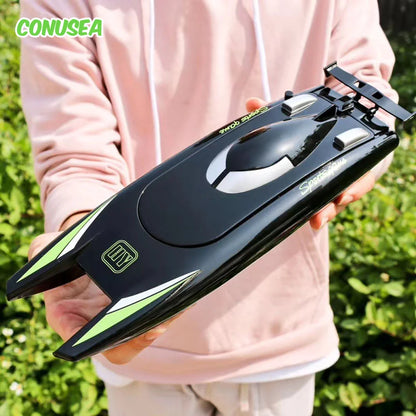 30Km/h Racing Boat 2.4G Radio controlled Rc Boat High Speed Speedboat 20Mins 2Ch Dual Motor Waterproof  Ship Boys Christmas gift