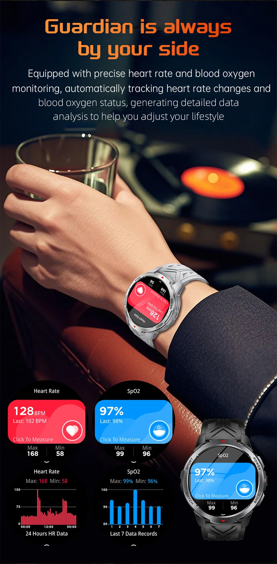 LIGE New 1100mAh Large Battery Sports Smart Watch Men Waterproof BT Call Smartwatch Men Sleep Heart Rate Monitor Compass Watches