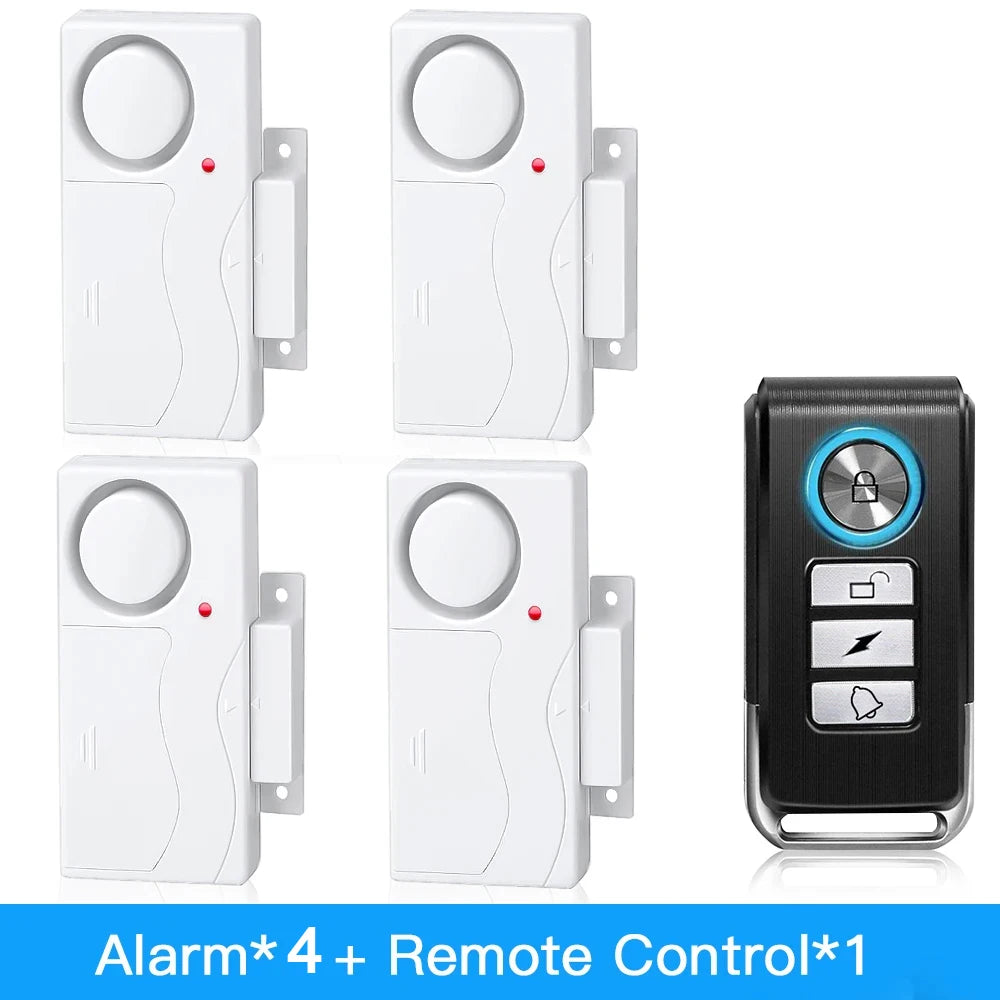 Camaroca Door Window Entry Security Wireless Remote Control Burglar Alarm Magnetic Sensor Alert System Security Protection