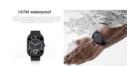 LIGE 2025 Smart Watch For Android IOS Phone 2.01" 3D Curved Screen Bluetooth Call Blood Oxygen Heart Rate Smart Watch Women Men