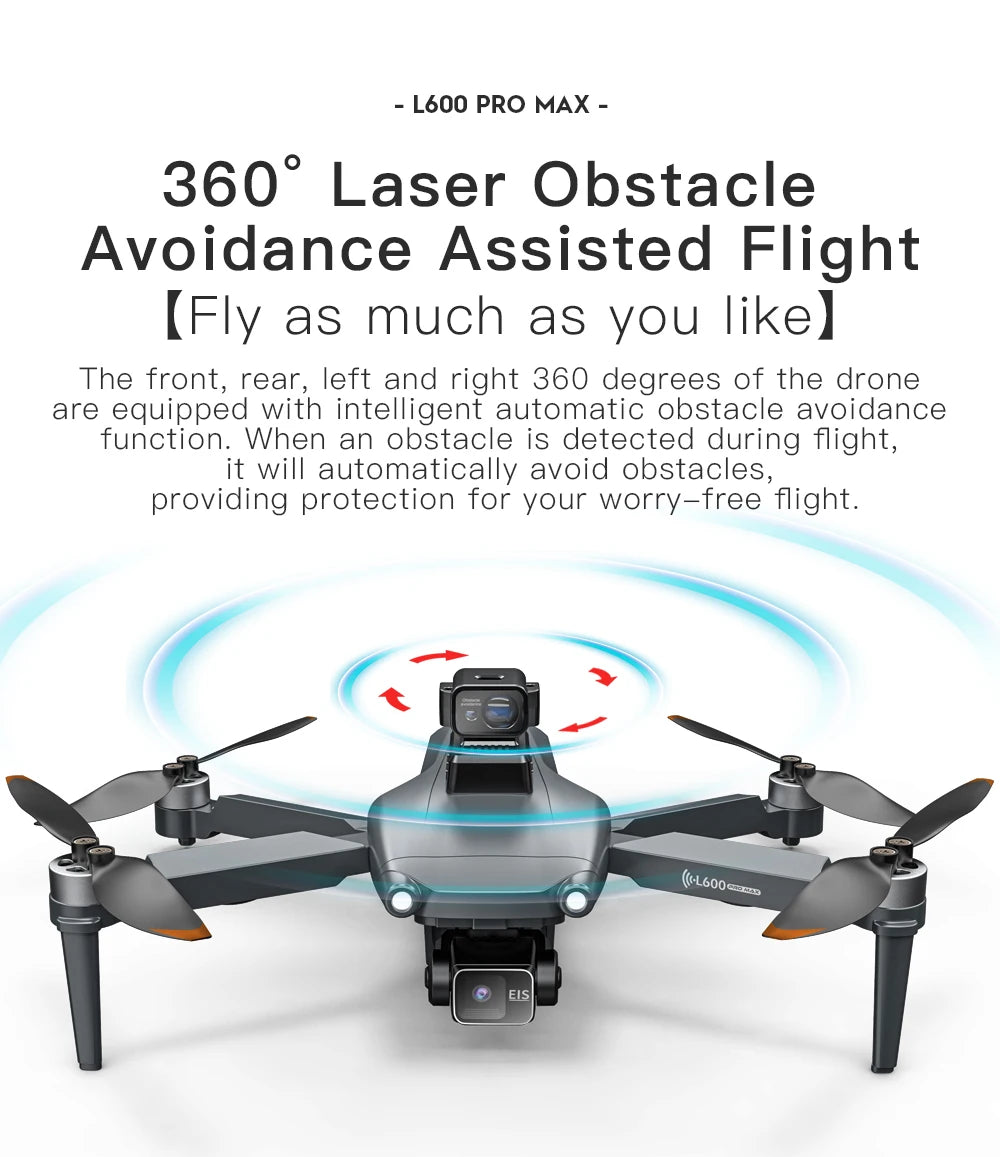 L600-1/L600 PRO MAX Remote control drone with screen Dual camera 4K Professional dron with camera GPS FPV quadcopter 3KM flight