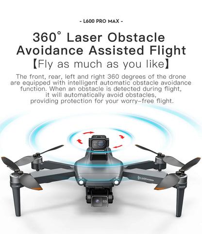 L600-1/L600 PRO MAX Remote control drone with screen Dual camera 4K Professional dron with camera GPS FPV quadcopter 3KM flight