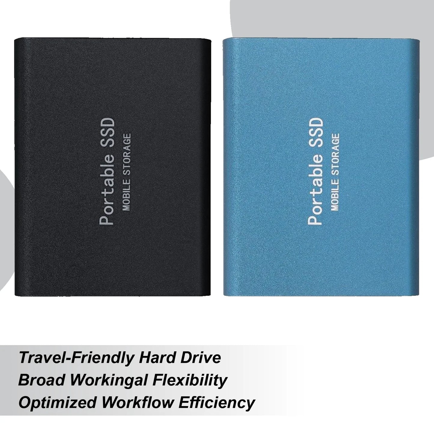 500GB Portable SSD High Speed External Hard Drive Portable Hard Drive Lightweight Design Mass Solid Drive for Phone Laptop