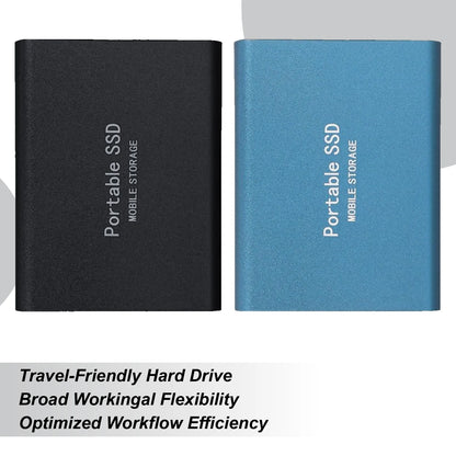 500GB Portable SSD High Speed External Hard Drive Portable Hard Drive Lightweight Design Mass Solid Drive for Phone Laptop