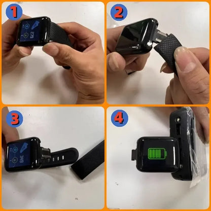 Round Digital Smart Sport Watch – LED Electronic Bluetooth Wristwatch for Men/Women/Kids (Dropshipping Ready)