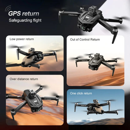 2025 V168 MAX GPS Drone Professional 8K Camera Aerial FPV Brush Avoiding Obstacle with Large Screen Remote Control Folding Dron