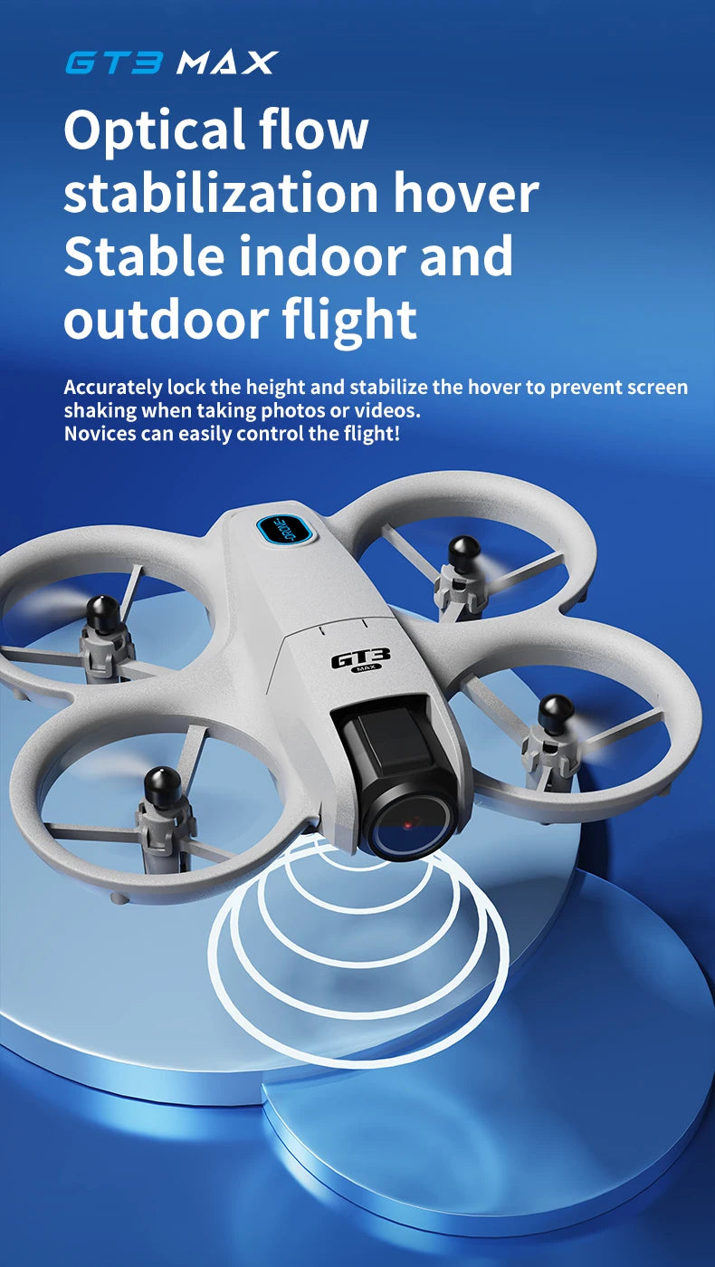 New GT3 RC Drone 8K 5G 2.4G GPS Professional HD Aerial Photography Remote Control Aircraft HD Dual Cameras Quadcopter Toys Gifts