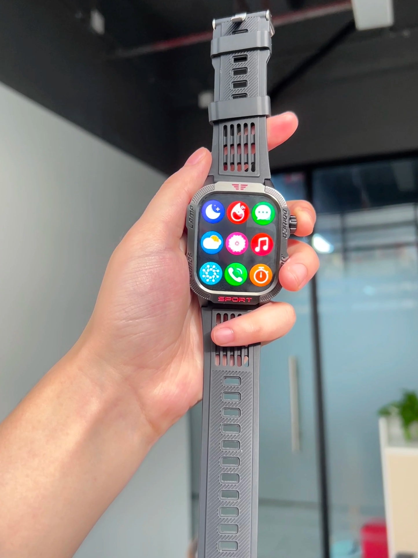 For Huawei GPS Outdoor Sport LED Light Smartwatch Men 600mAh Large Battery Cash Verification Function Bluetooth Call Smart Watch