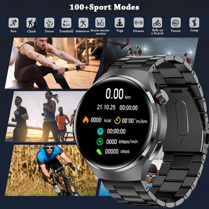2025 New Watch 4 New Bluetooth Call Smartwatches Men 150+ Sports Mode Health Monitoring AI Voice Assistant Smart Watch IOS