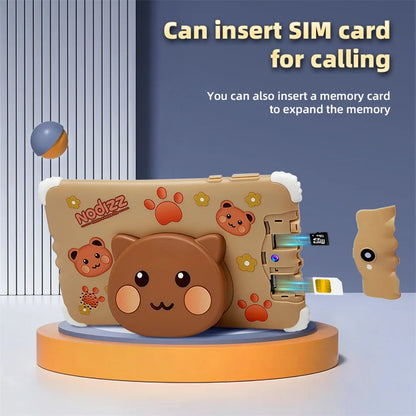 7 Inch Kids Tablet 4GB RAM 128GB ROM Android 15.0 MTK8321 Quad Core Dual Camera WIFI 1024*600 IPS Screen Childrem's Gift Tablets