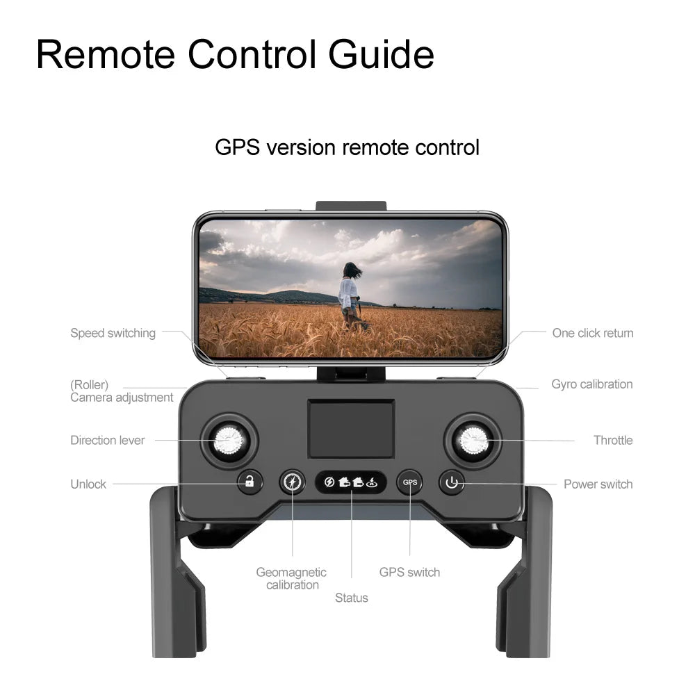 Xiaomi Mijia New V168 Drone Professinal Three Camera Wide Angle Optical GPS Localization Four-way Obstacle Avoidance Quadcopter