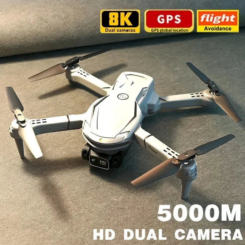 New V88 Drone 8K Professional HD Dual Camera 5G GPS Obstacle Avoidance Photography Optical Flow Foldable Toy UAV 1000M