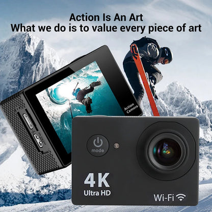 Ultra HD 4K Action Camera 1080P/30FPS 2.0 inch Screen WiFi Remote Control Mini Cameras Waterproof DV Helmet Go Sport Camera Pro