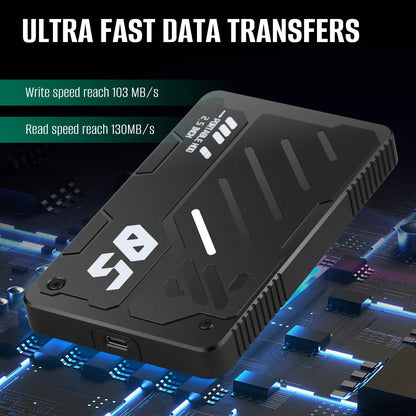 Portable External Hard Drive 1TB 750G 500G 320G 250G 160G USB3.0 USB3.1 2.5" Mecha RGB Storage Disk for PC PS5 PS5 Xbox Laptops