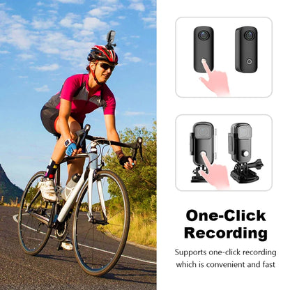 SJCAM C100 / C100Plus Mini Thumb Camera 1080P30FPS / 4K30FPS H.265 12MP 2.4G WiFi 30M Waterproof Case Action Sport DV Camcorder