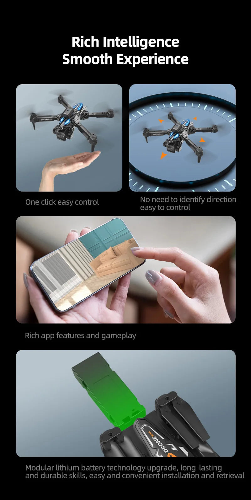 C10/E88 Drone 8K Professional Dual Camera 25min 360 Intelligent Obstacle Avoidance Four Axis Quadcopter Boy RC Toy VS K10 Dron