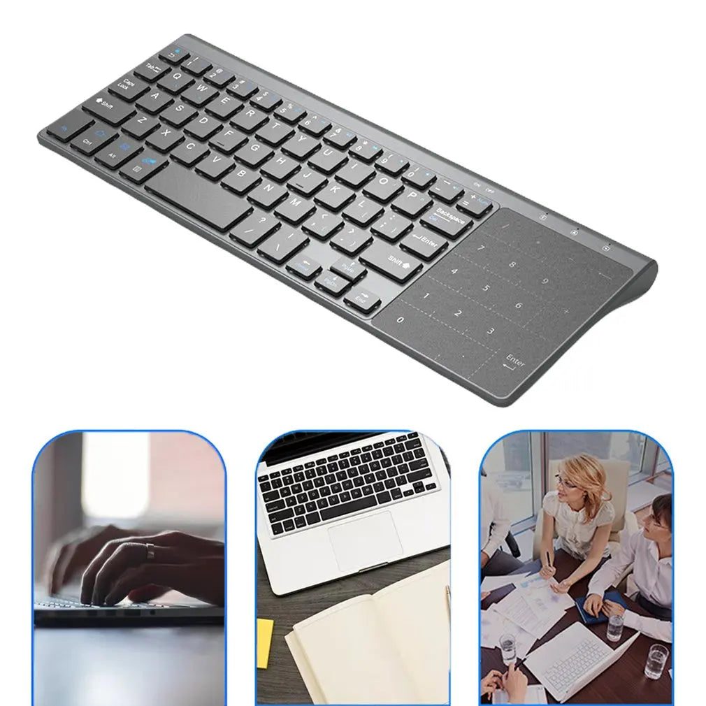 Portable Thin Numeric Keyboard 2.4Ghz Wireless  Keypad With Number Touchpad For Tablet Desktop Laptop PC Dropshipping