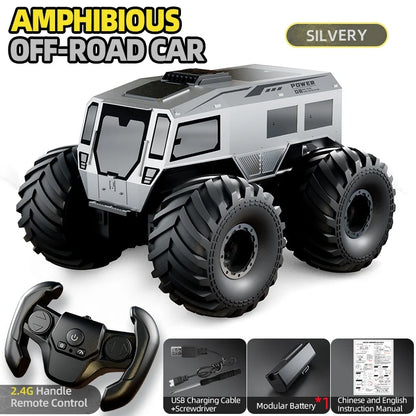 NEW RC Cars 4WD All Terrain Cross Country Car RC Water Land Amphibious 2.4G Toy Drift Racing Remote Control Car Kids Gift