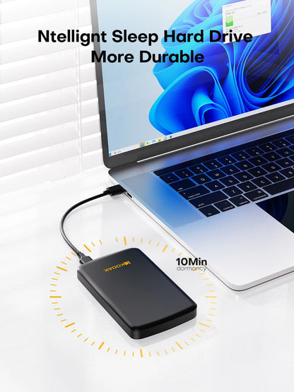 KODAK External Hard Drive 1T 500GB USB3.0 High Speed Gaming Storage Portable External Disk for Laptop Desktop PS4 PS5