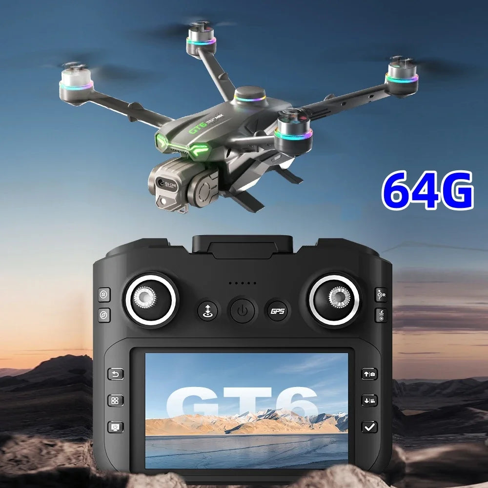 GT6 Max drone screen remote control GPS positioning high-definition aerial photography brushless motor flight play