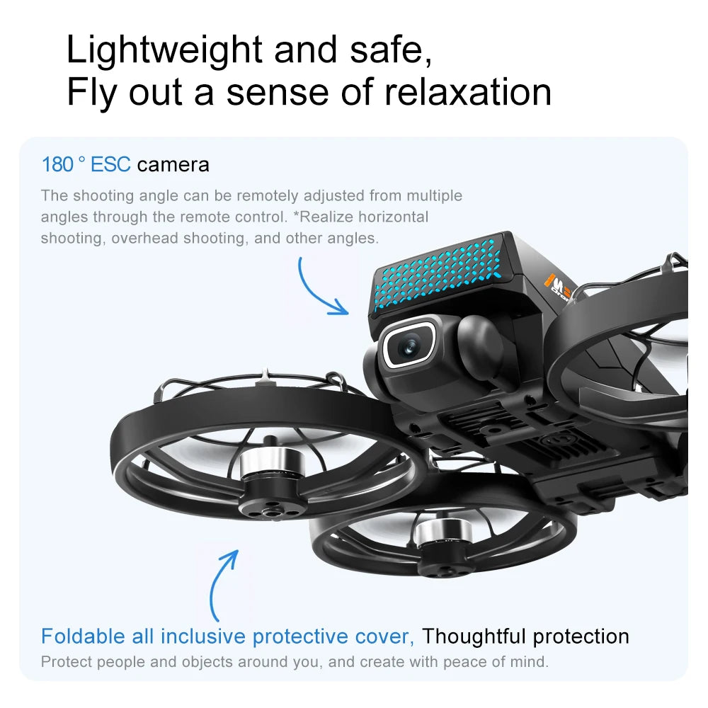 For Xiaomi M8 Drone 4K Professional Dual Camera with Screen 5G WIFI FPV Dron Brushless Optical Flow Hover Folding GPS Quadcopter