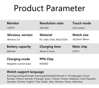 LIGE 2025 Smart Watch Men 1.85'' Screen Lady Gift Sports Fitness Watches Bluetooth Calling Digital Wristwatch For Android Phone