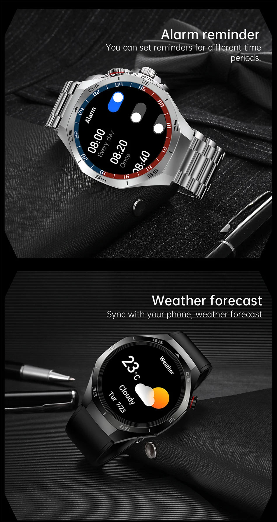 2025 Brand New Watch 5 Smartwatch Real AMOLED HD Screen 360*360 Heart Rate Bluetooth Call Waterproof Men Smart Watch Android IOS