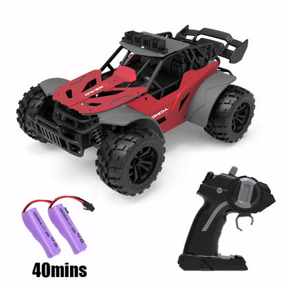 Rc Car Racing with Light 20KM/H 2.4G High-Speed Remote Control Car Vehicle Pickup Truck Off-Road Climbing RC Toys for Kids Gift