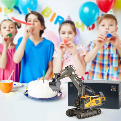 RC Excavator 1:20 Remote Control Truck 2.4G RC Crawler Engineering Vehicle Truck Radio Control Children's Day Christmas Gifts