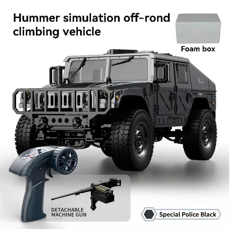 JJRC C8835 RC Car Simulation 4x4 All-terrain 2.4G Remote Control Car Off-road Climbing Electric Truck with LED Light RC Toy Gift