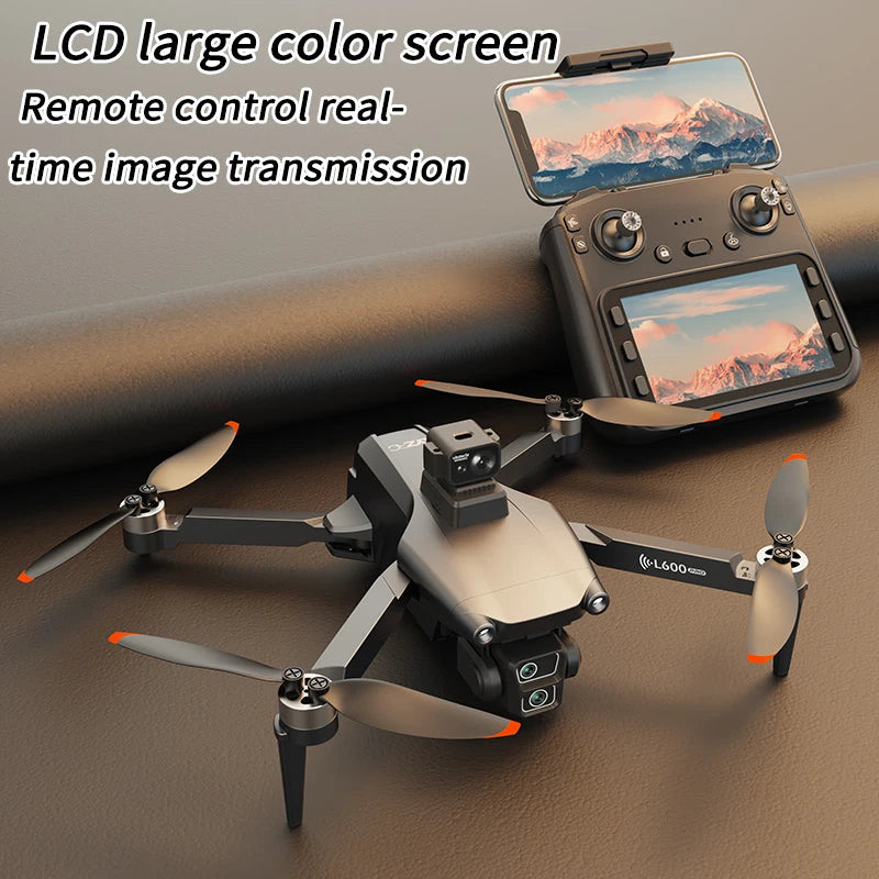 New L600 Pro-1 Max Drone 3-Axis 4K HD Dual Camera Brushless Motor With Laser Obstacle Avoidance GPS 5G WIFI Quadrotor Rc Dron