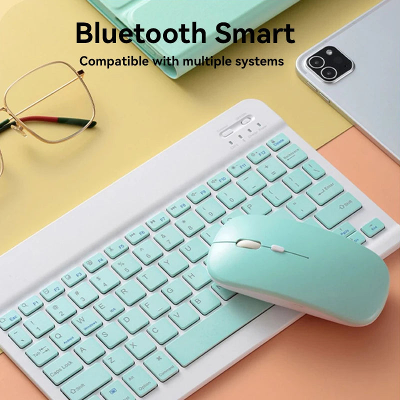 Xiaomi Wireless Bluetooth Keyboard And Mouse Ultra-Slim 10 Inch Magnetic Tablet For IPad Huawei Tablets Phones Rechargeable