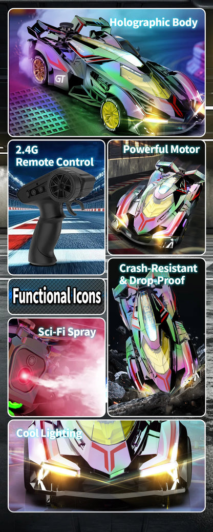 Rc Car 4Ch High-Speed Remote Control Drift Racing Car Electric Sportscar Toy Vehicle Model Toys for Boys Kids Birthday Gift