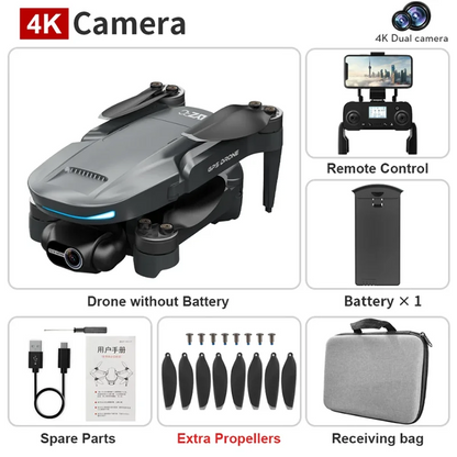 8K Professional Drone Dual Camera Obstacle Avoidance Flyer 2 Axis Gimbal Brushless Helicopter GPS RC Toys New L200 PRO MAX