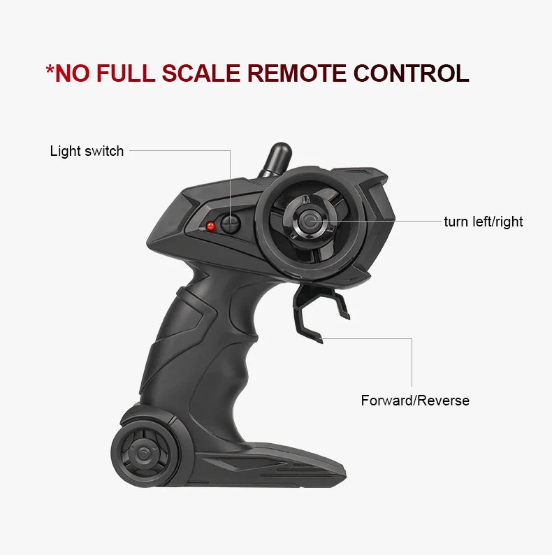 RC Alloy Car 1:16 Scale 2WD Off-Road Climbing Remote Control Car With LED Light 20KM/H High Speed Toys Gifts For Boys Girls Kids