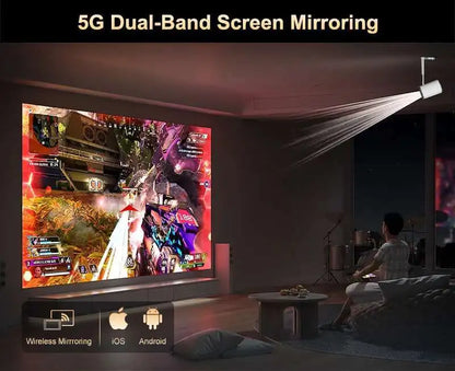 Touyinger X9 Pro Mini Portable Projector 4K Beamer full hd Android 13 Video Led projector  for Movies 3D Beam Home Theater