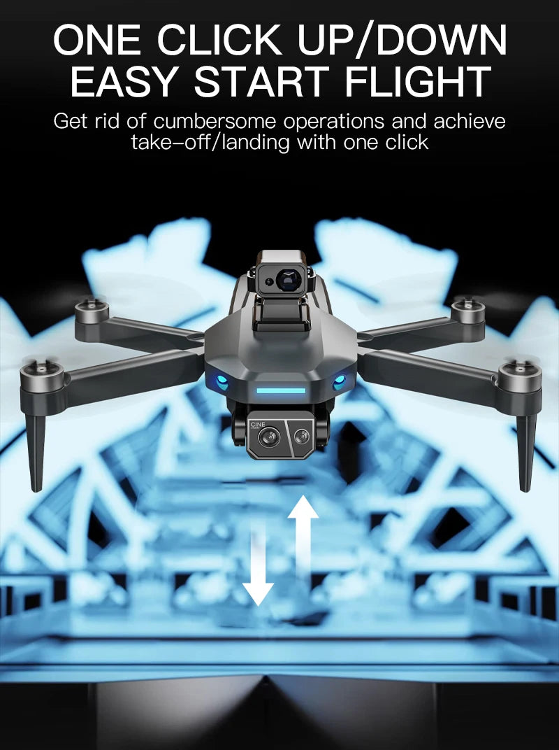 8K HD dual camera GPS drone gimbal 360 ° laser obstacle avoidance brushless quad-axis foldable aircraft