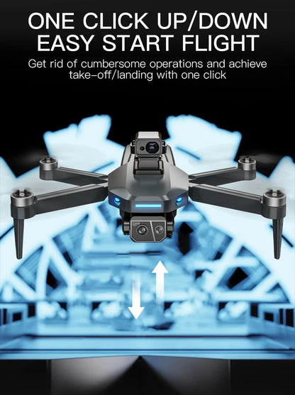 8K HD dual camera GPS drone gimbal 360 ° laser obstacle avoidance brushless quad-axis foldable aircraft