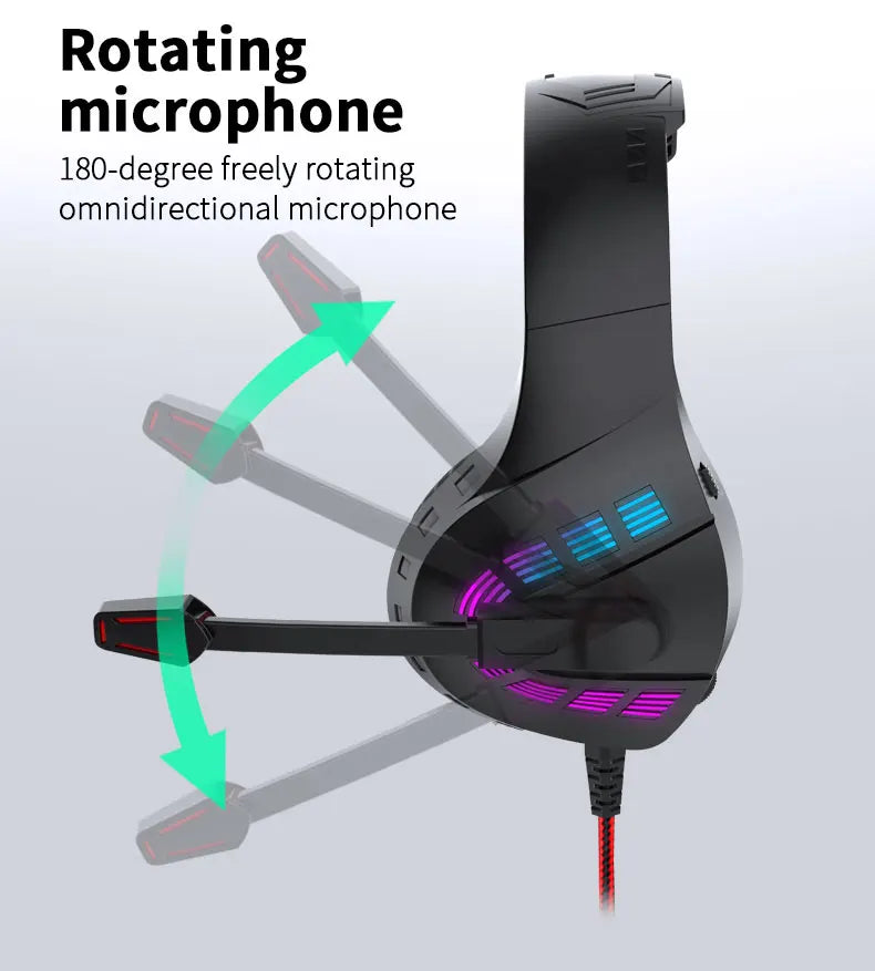 G4 Headphones 3.5mm Wired Gaming Headset Earphones Music For PS4 Play Station 4 Game PC Chat computer With Microphone