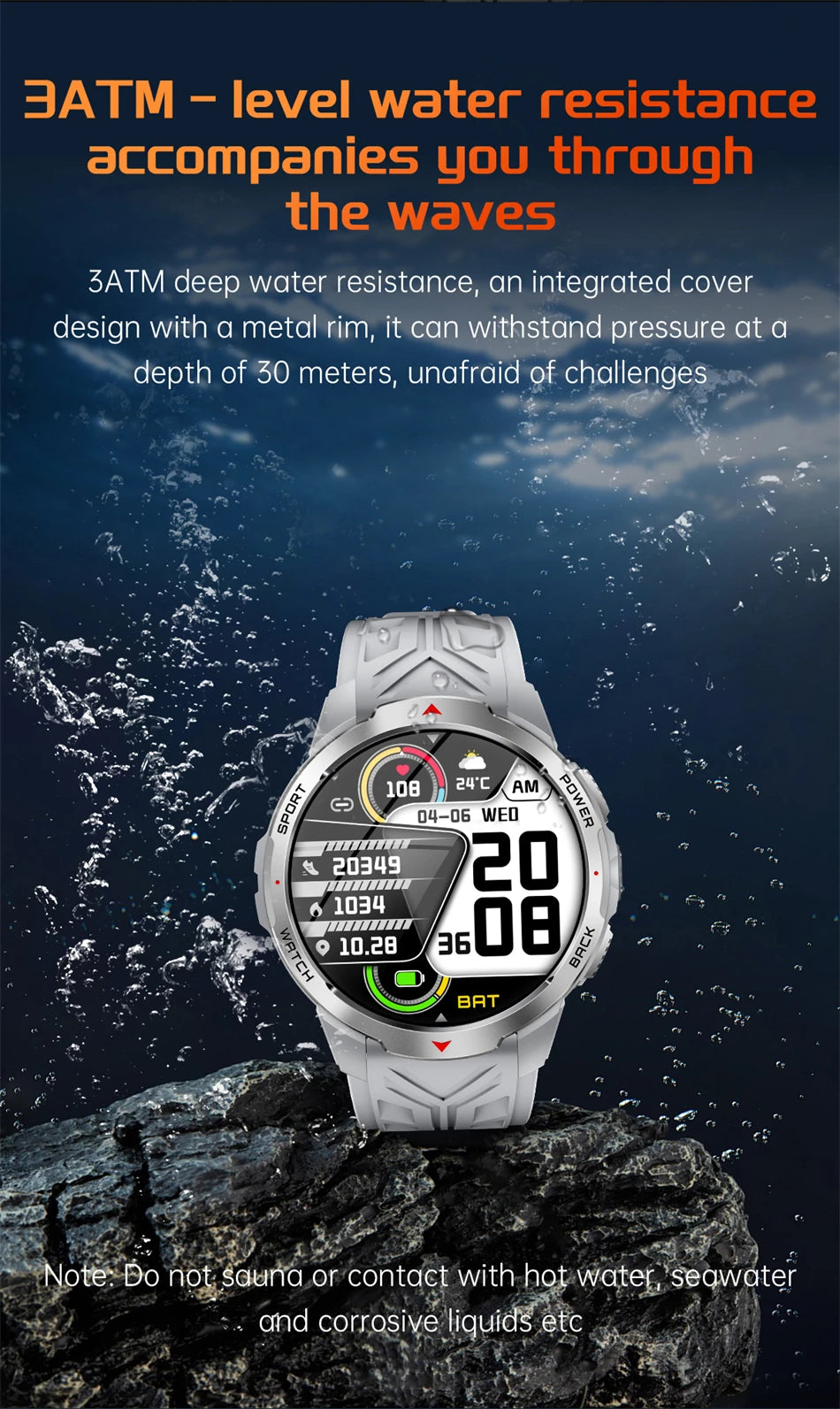 LIGE New 1100mAh Large Battery Sports Smart Watch Men Waterproof BT Call Smartwatch Men Sleep Heart Rate Monitor Compass Watches