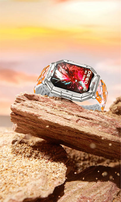 2.1 Inch AMOLED HD Screen Smartwatch Men Compass GPS Outdoor Sports Health Monitoring 1ATM Waterproof Bluetooth Call Smart watch